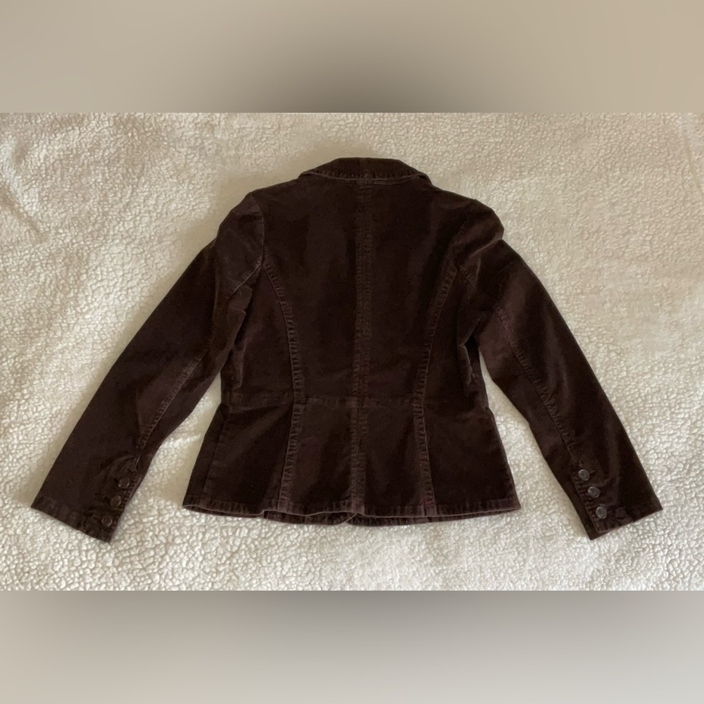 Brown corduroy casual jacket by St. John’s Bay size PM (petite)
